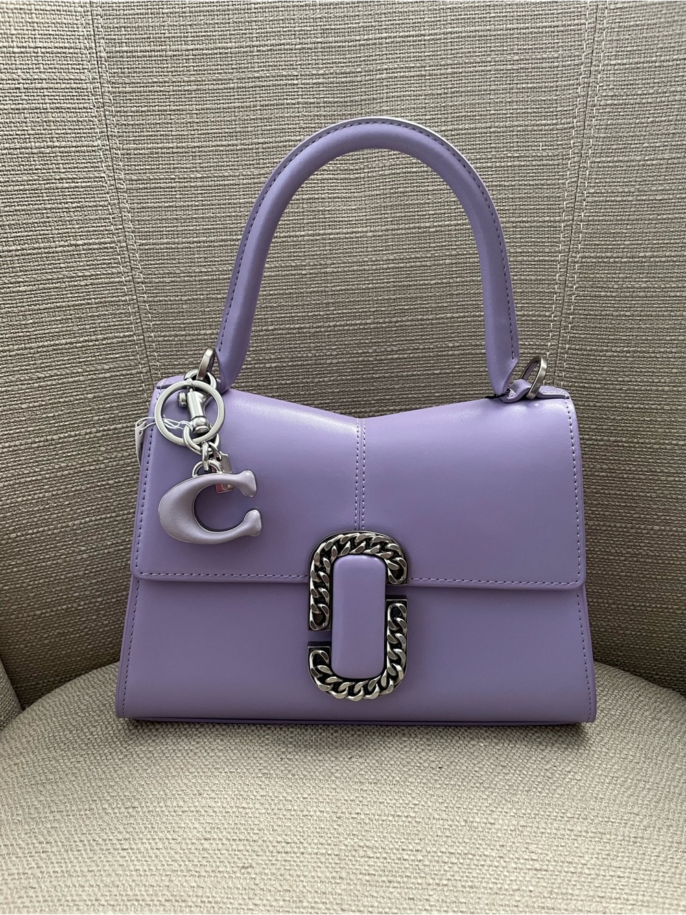 Marc by Marc Jacobs The St Marc Top Handle bag In Colour Lavender NWT